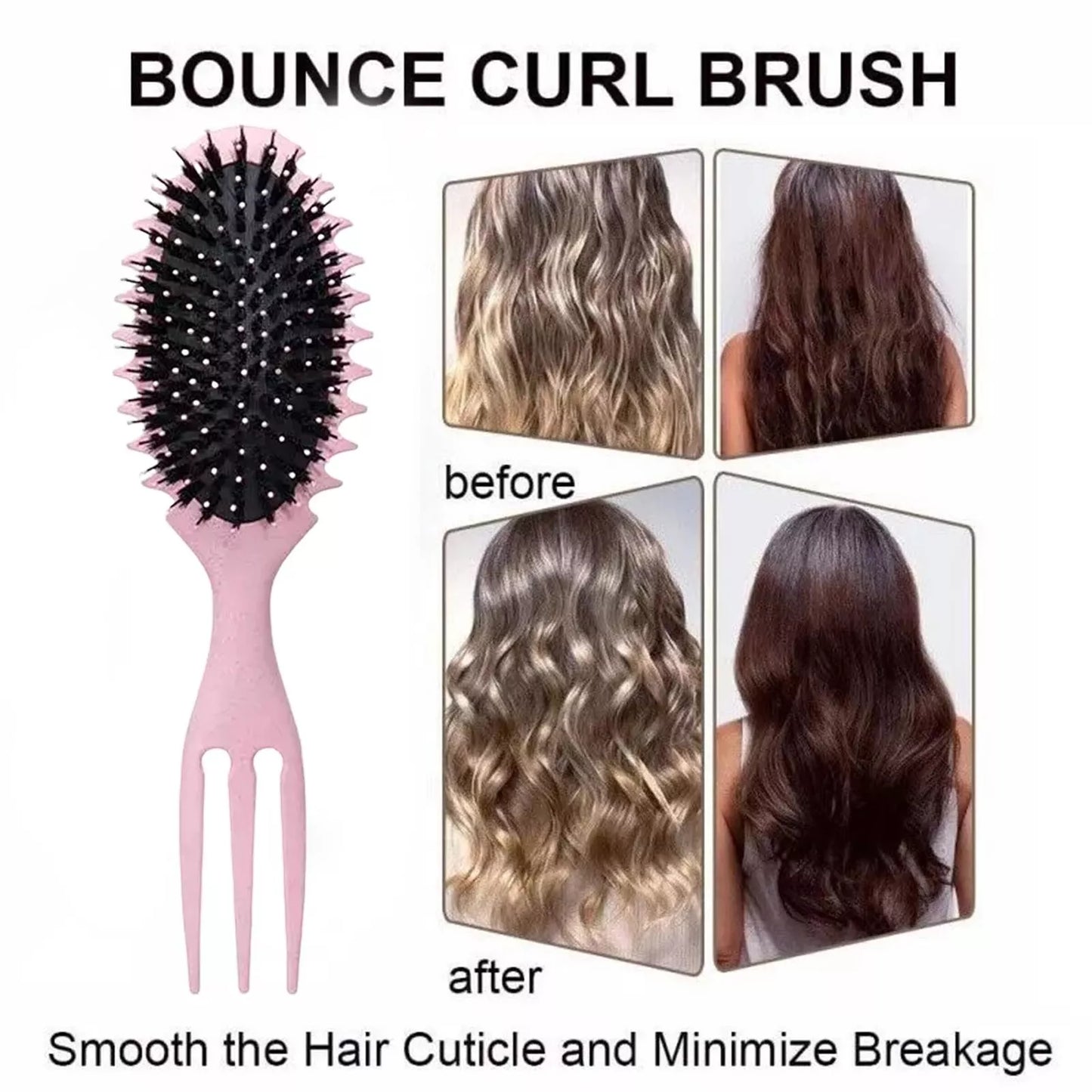 3-in-1 Curly Hair Brush – The Ultimate Curl Defining Styling Tool