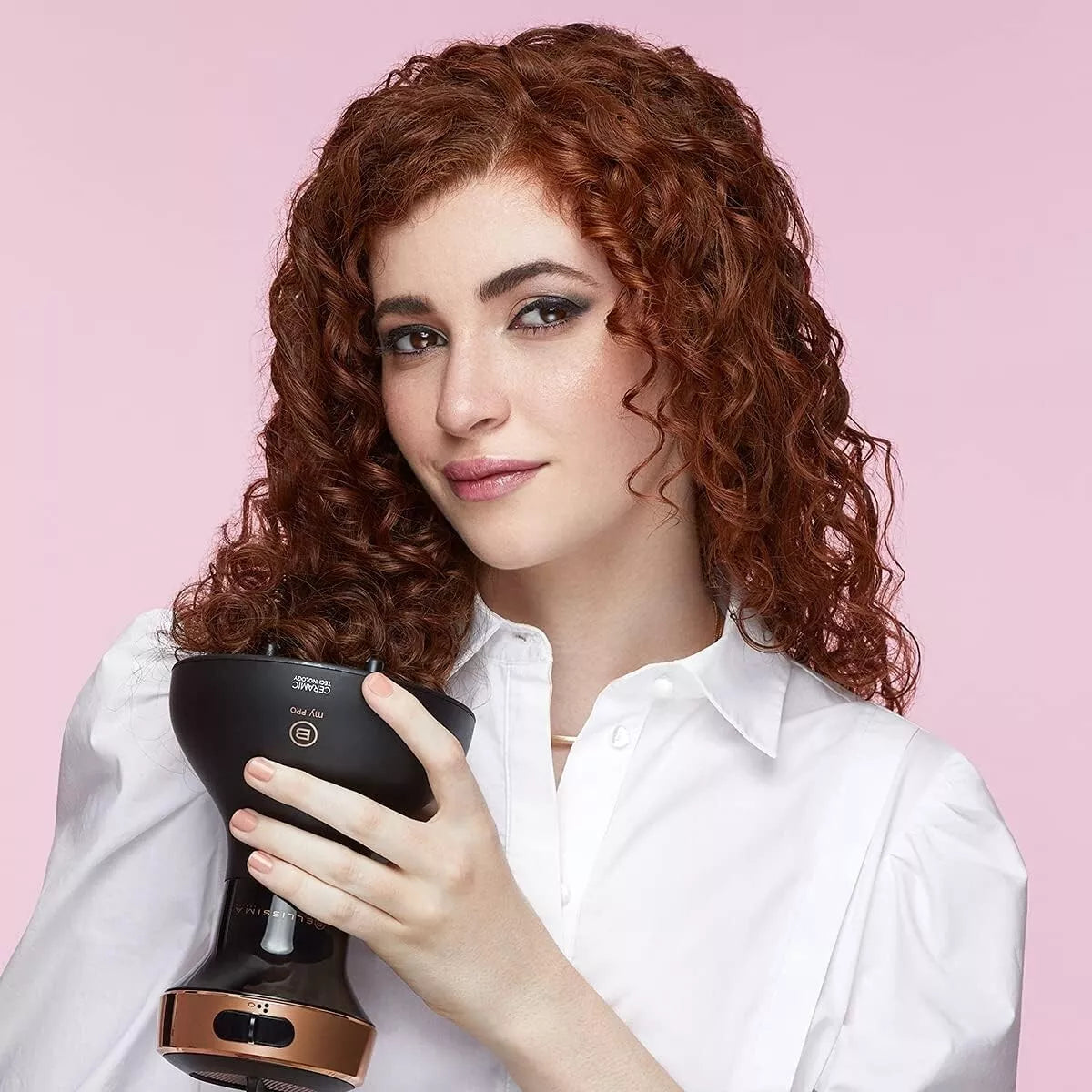 Bellissima Italia Diffon DF1 5000 – Lightweight Curly Hair Dryer & Diffuser with Ceramic Argan Oil