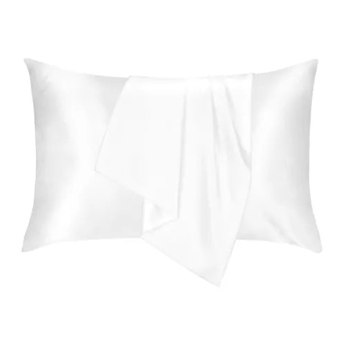 2x Luxury Satin Silk Pillowcases – Wake Up to Frizz-Free, Smooth Hair