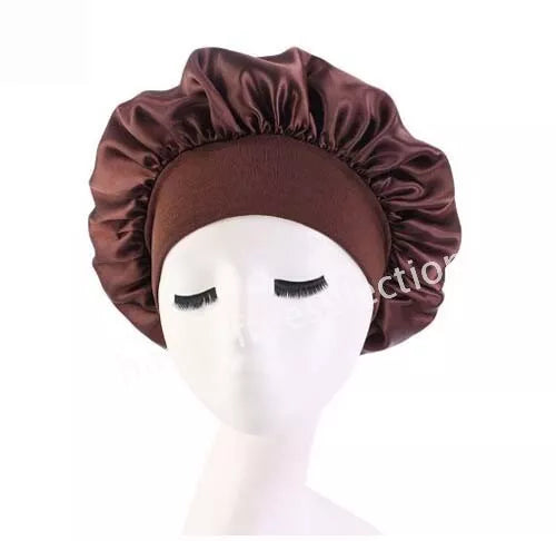Soft Satin Sleeping Bonnet Hair Wrap – Protect Your Curls Overnight