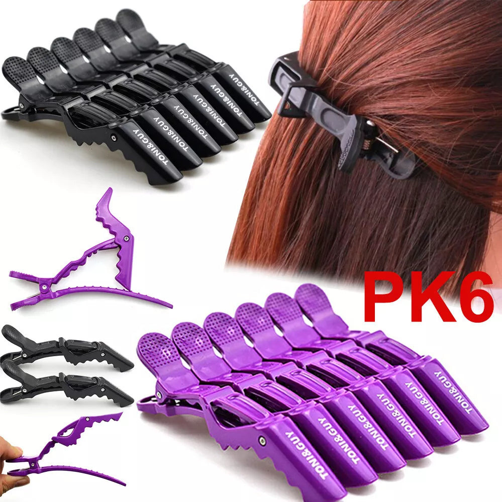 6PCS, 10PCS OR 12PCS Salon Crocodile Hair Clips – Strong Hold for Easy use while Styling