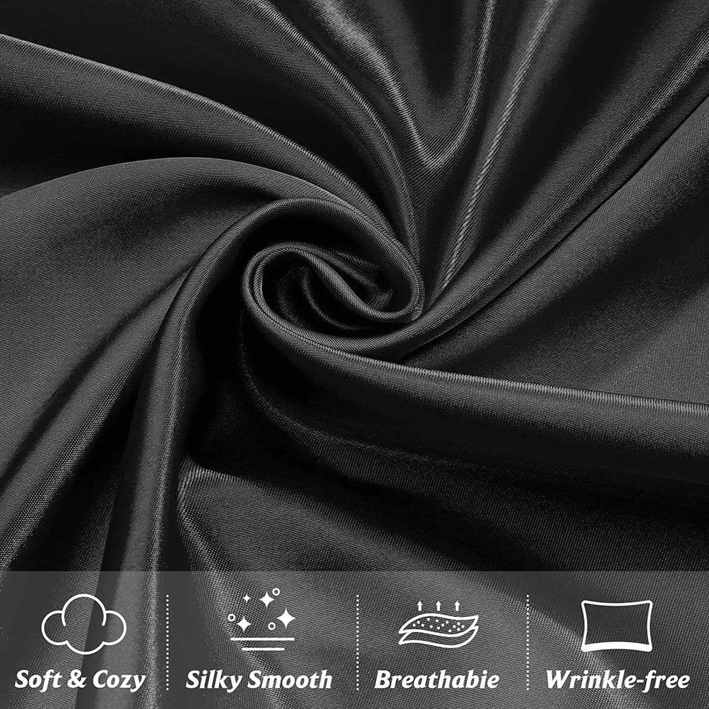 Twin Pack Satin Art Silk Pillowcases – Hair & Skin Care Essential