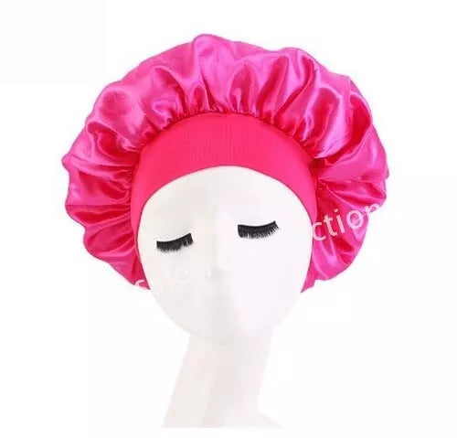 Soft Satin Sleeping Bonnet Hair Wrap – Protect Your Curls Overnight