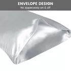 2x Luxury Satin Silk Pillowcases – Wake Up to Frizz-Free, Smooth Hair