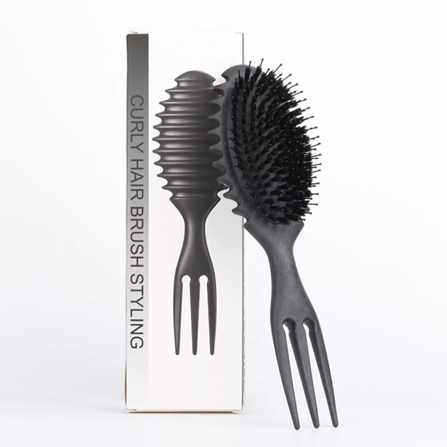 3-in-1 Curly Hair Brush – The Ultimate Curl Defining Styling Tool