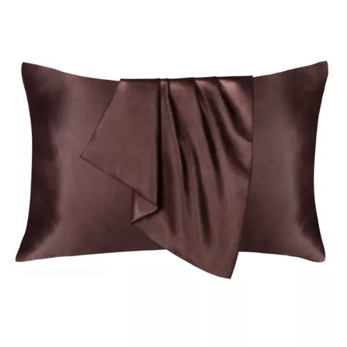 2x Luxury Satin Silk Pillowcases – Wake Up to Frizz-Free, Smooth Hair
