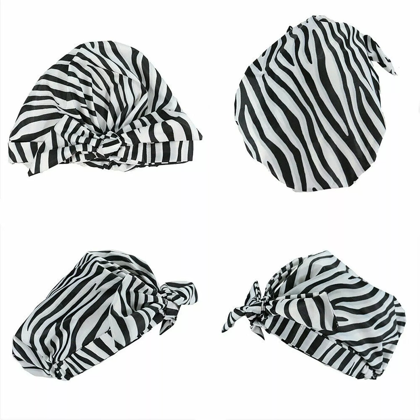 Reusable Women’s Shower Cap – Waterproof Large Turban for Long Hair