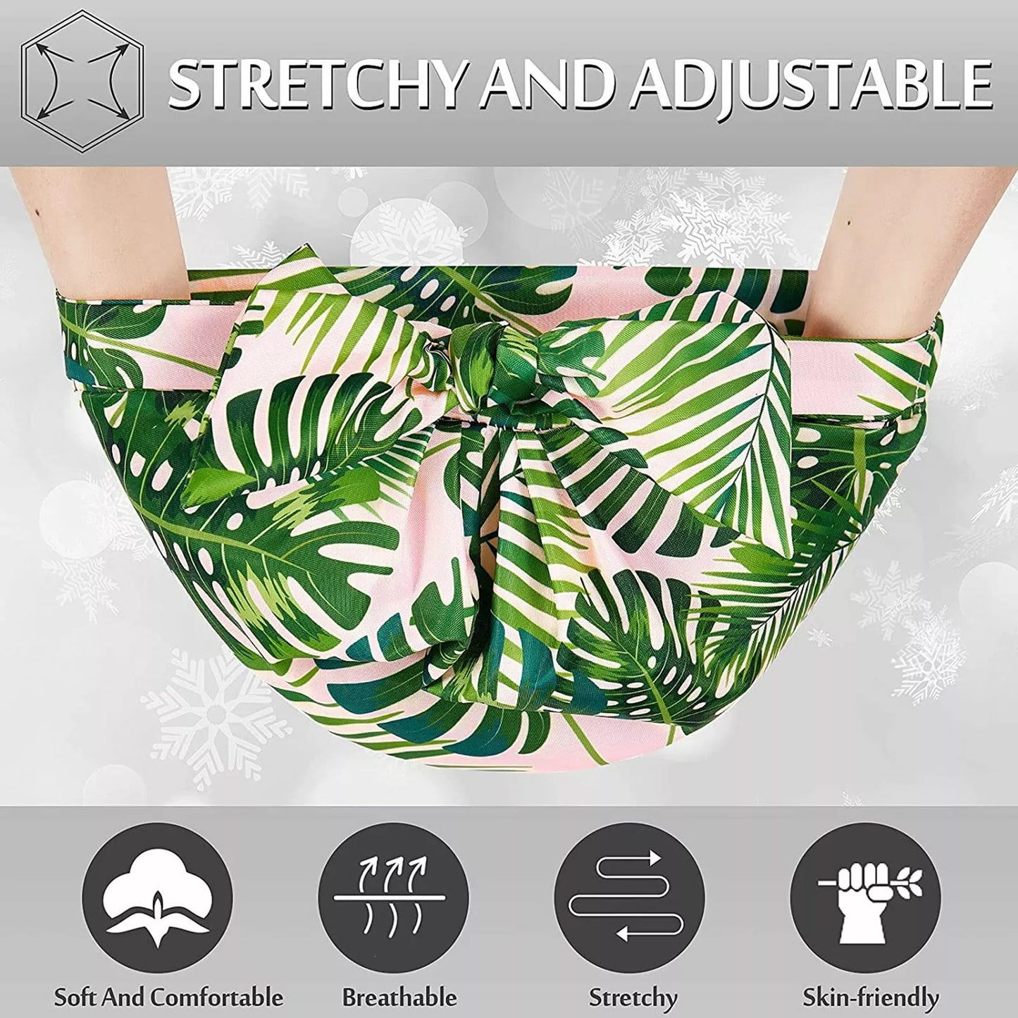 Reusable Women’s Shower Cap – Waterproof Large Turban for Long Hair