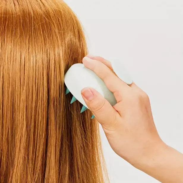 Silicone Scalp Shampoo Brush Scrubber – Gentle Exfoliation for Healthier Hair