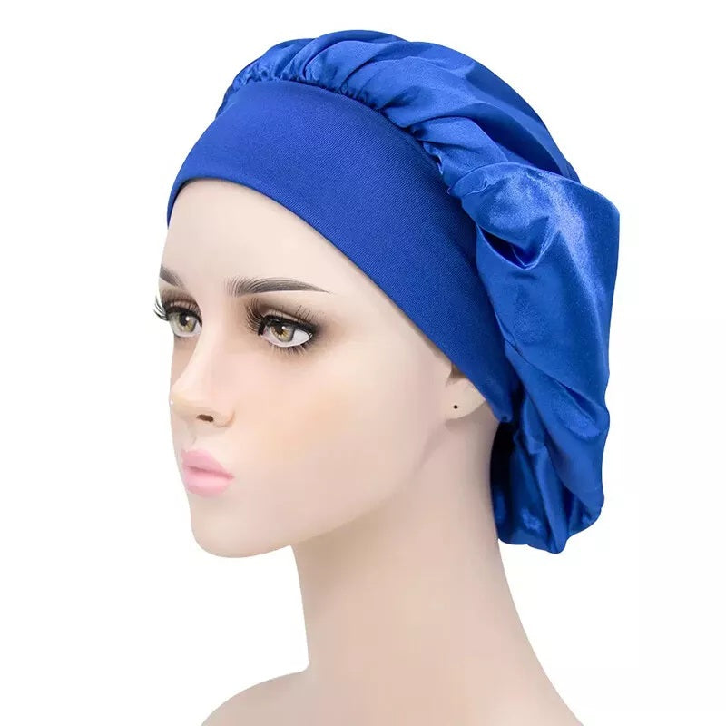 Soft Satin Sleeping Bonnet Hair Wrap – Protect Your Curls Overnight Long