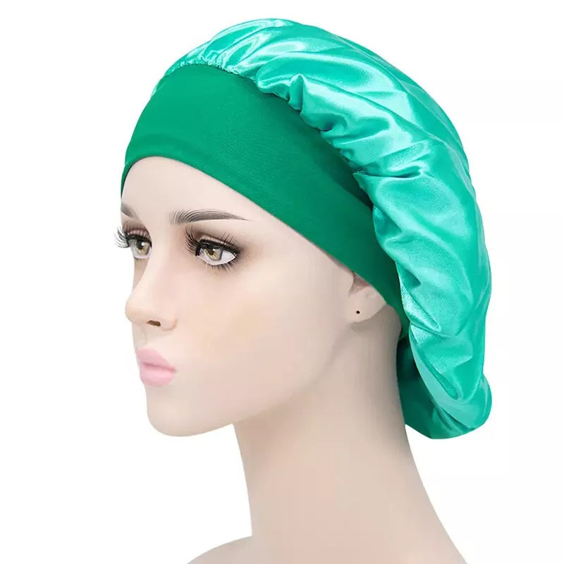 Soft Satin Sleeping Bonnet Hair Wrap – Protect Your Curls Overnight Long