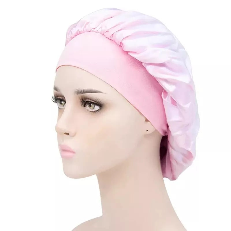 Soft Satin Sleeping Bonnet Hair Wrap – Protect Your Curls Overnight Long