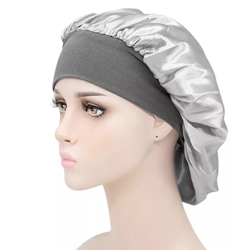 Soft Satin Sleeping Bonnet Hair Wrap – Protect Your Curls Overnight Long