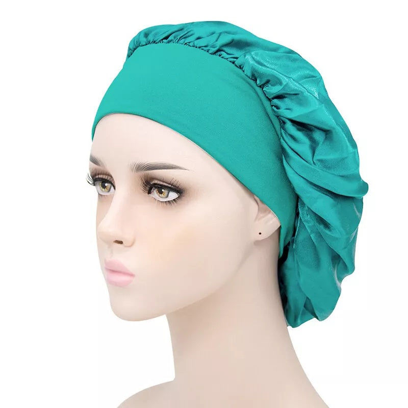 Soft Satin Sleeping Bonnet Hair Wrap – Protect Your Curls Overnight Long