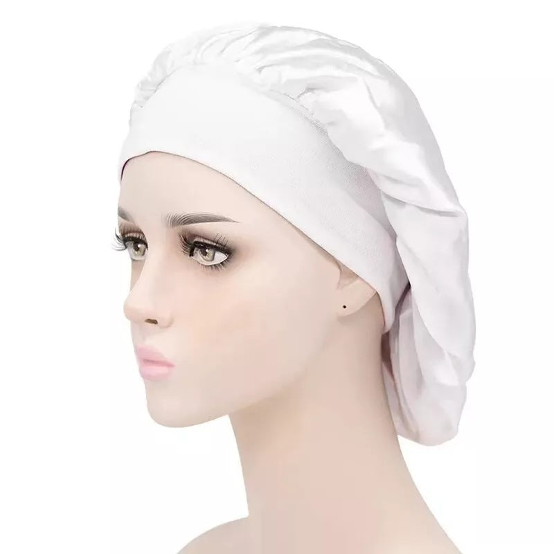 Soft Satin Sleeping Bonnet Hair Wrap – Protect Your Curls Overnight Long