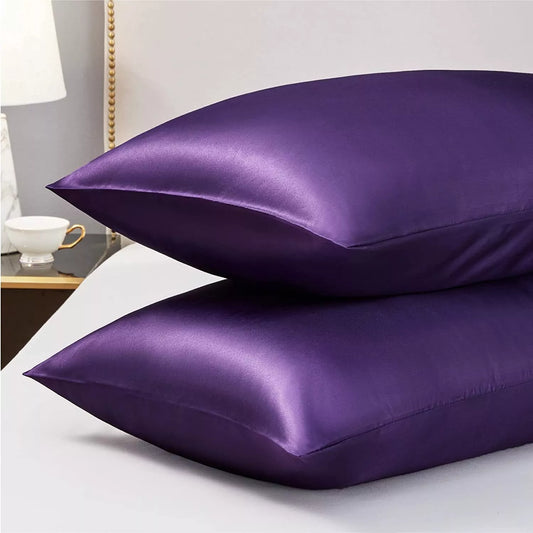 Twin Pack Satin Art Silk Pillowcases – Hair & Skin Care Essential