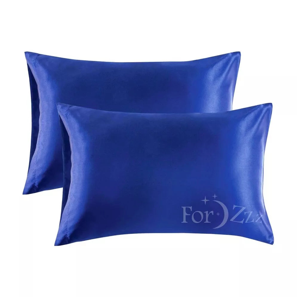 Twin Pack Satin Art Silk Pillowcases – Hair & Skin Care Essential
