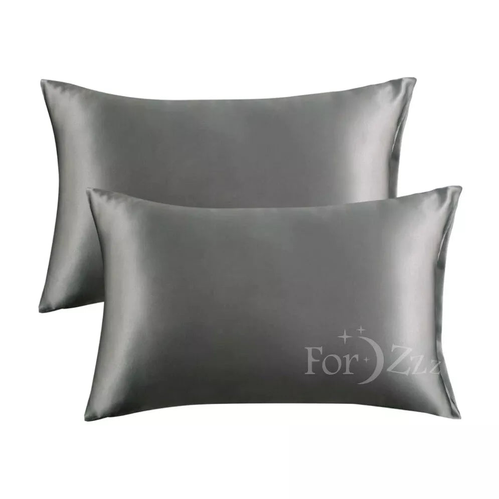 Twin Pack Satin Art Silk Pillowcases – Hair & Skin Care Essential