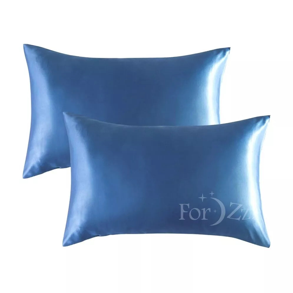 Twin Pack Satin Art Silk Pillowcases – Hair & Skin Care Essential