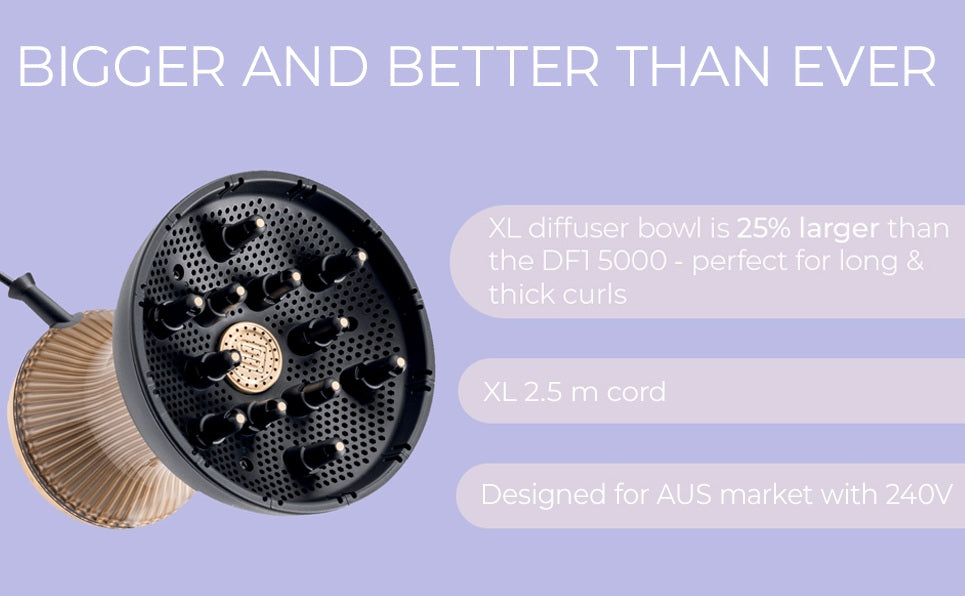 Bellissima Italia Diffon Supreme Ionic Diffuser & Curly Hair Dryer