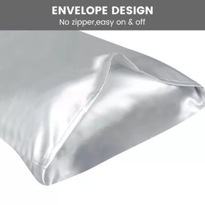 2x Luxury Satin Silk Pillowcases – Wake Up to Frizz-Free, Smooth Hair